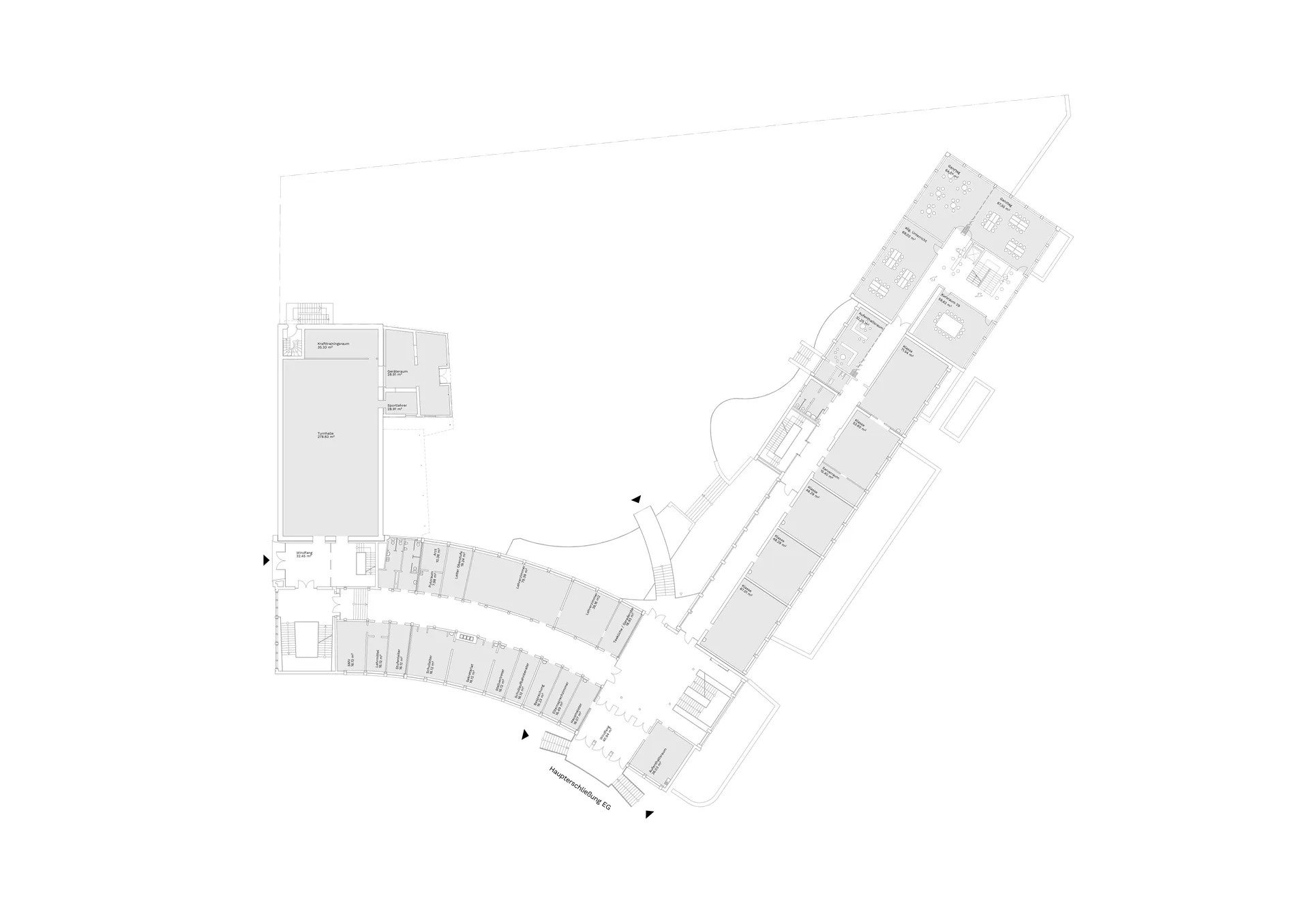 HGT Humboldt Gymnasium Grundriss EG