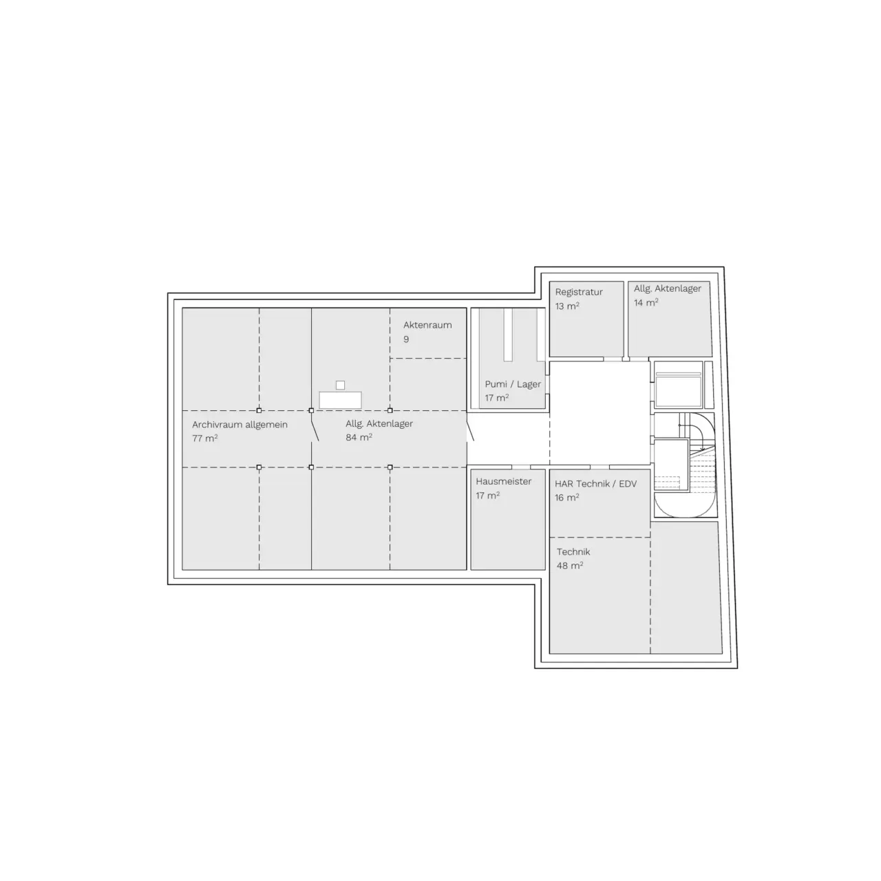 Neubau Rathaus Schömberg Grundriss Untergeschoss